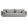 Canapé 4 places en tissu structurel gris clair