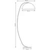 EMIBIG LIGHTING Lampadaire Arcos, blanc, hauteur 150 cm, métal