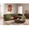 Canapé d'angle convertible avance-recule électrique LOVELY tissu lisse...