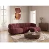 Canapé d'angle convertible avance-recule électrique LOVELY tissu lisse...