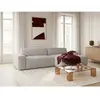 Canapé d'angle convertible avance-recule électrique ABEL tissu chiné g...