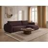 Canapé d'angle convertible réversible ESMEE tissu chenille violet  rév...