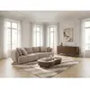 Canapé droit convertible double avance-recule électrique AUDE tissu bo...