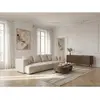 Canapé droit convertible double avance-recule électrique CLOVIS tissu ...