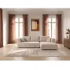 Canap © d'angle convertible avance-recule  ©lectrique CLOVIS tissu lis...