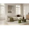 Canapé d'angle convertible avance-recule électrique HALO tissu lisse b...