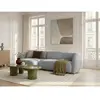 Canapé d'angle convertible avance-recule électrique HALO tissu lisse g...