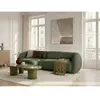 Canapé d'angle convertible avance-recule électrique HALO tissu lisse v...