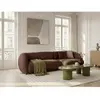 Canapé d'angle convertible avance-recule électrique HALO tissu lisse o...