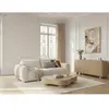 Canapé droit convertible ouverture express 3 places FUJI tissu lisse b...