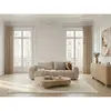 Canapé droit convertible ouverture express 3 places FUJI tissu lisse b...