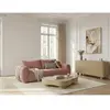Canapé droit convertible ouverture express 3 places FUJI tissu lisse r...