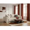 Bobochic - Canapé 3 Places Convertible Roxelane Tissu Chiné Beige