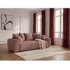 Canapé 3 places convertible ROXELANE tissu chiné rouge   BOBOCHIC