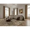 Canapé angle L convertible coffre DENISE tissu texturé beige  angle ga...