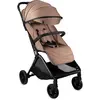 MoMi ANDREA Poussette Auto-pliant 0-22 kg - Légère 7,3kg - Kit d'accessoires   Sac à dos - Barre de sécurité rotative   Marron