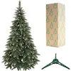 SPRINGOS Sapin de noël artificiel premium 150 cm diamant pin avec neige artificielle