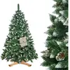 SPRINGOS ROYAL TREES Sapin de Noël artificiel 220 cm Pin diamanté avec neige artificielle
