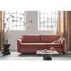 Charming charlie canapé convertible slim velours, rouille 1314VR05