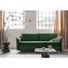 Charming charlie canapé convertible slim velours, vert 1315VR07