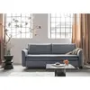 Charming charlie canapé convertible slim velours, gris 1317VR12