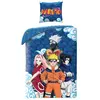Carrefour Parure De Lit 140x200cm Marine 100% Coton Avec Housse De Couette + 1 Taie D'oreiller 65x65 Cm Naruto