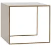 Table basse carré en métal gold 2 Wall - Custom Form
