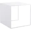 Table basse carré en métal blanc 2 Wall - Custom Form