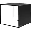 Table basse carré en métal noir 2 Wall - Custom Form