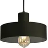 Suspension en métal noir cylindrique 25 cm Fay - Custom Form
