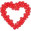 Guirlande de ballons + Support - Coeur Rouge - 160cm