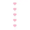 Guirlande de Coeur verticale - Rose - 3 mètres