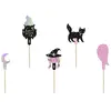 Kit 6 Décorations cupcake Hocus Pocus 14cm sur pic