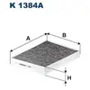 Filtre d'habitacle (filtre à pollen) FILTRON K1384A