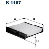 Filtron Filtre d'habitacle pour RENAULT: Scénic (Ref: K 1167)