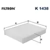 Filtre d'habitacle (filtre à pollen) FILTRON K 1438
