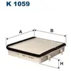 Filtre d'habitacle (filtre à pollen) FILTRON K1059