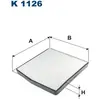 Filtre d'habitacle (filtre à pollen) FILTRON K1126