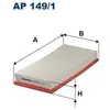 Filtron ap149/1 filtre à air