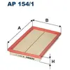 Filtron Filtre à air, ap154/1