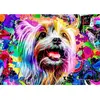 Wooden City Puzzle 505 pièces/50 formes en bois : yorkshire terrier pop art