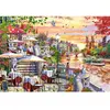 CASTORLAND Puzzle 1000 pièces : Coucher de soleil romantique sur la ville