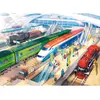 Castorland Puzzle 100 pièces : Gare