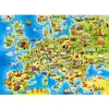 Puzzle 100 pièces - CASTORLAND - Carte de l'Europe - Voyage et cartes - Mixte - Enfant