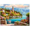 Castorland C-200696 Puzzle Tour d'horloge de Village, Multicolore