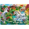 Puzzle 300 pièces - Castorland - Jardin des licornes - Fantastique - Enfant - Blanc