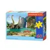 (CSB06922) - Puzzle Classique Castorland 60 pièces - Dans le monde des dinosaures