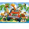 Puzzle 60 pièces Peluches en Safari - CASTORLAND - Animaux - Enfant - 5 ans - Mixte