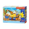 Castorland Puzzle 30 pièces : Excavatrice jaune