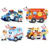 Rescue Services, 4x Puzzle (4+5+6+7)teil - Castorland